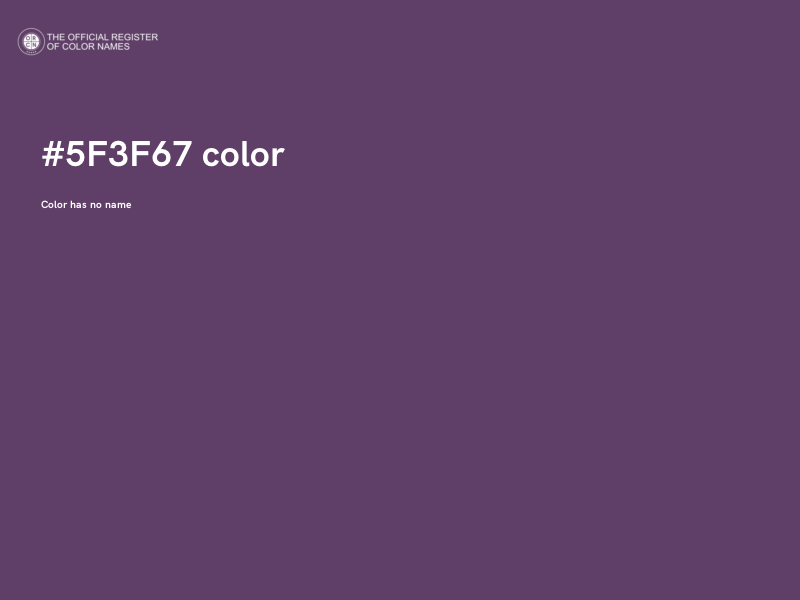 #5F3F67 color image