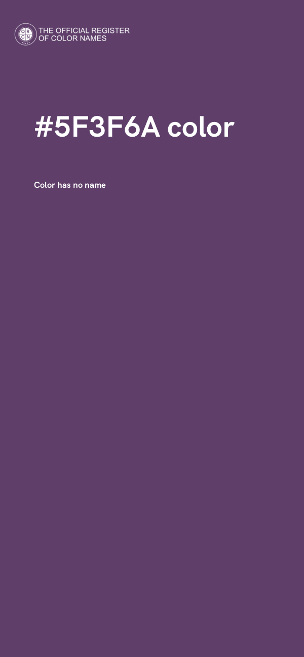 #5F3F6A color image