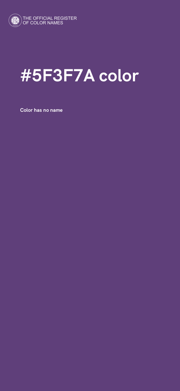 #5F3F7A color image