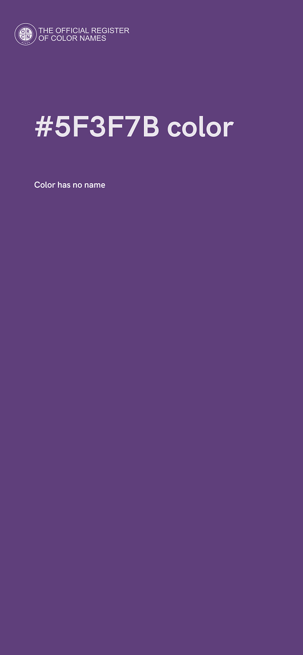 #5F3F7B color image