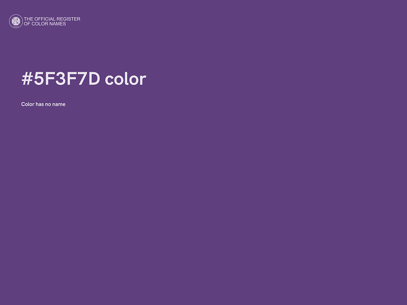 #5F3F7D color image