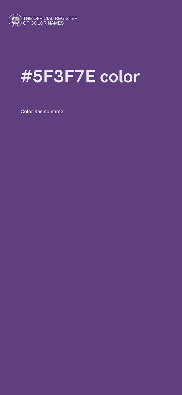 #5F3F7E color image