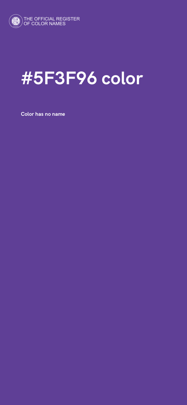 #5F3F96 color image