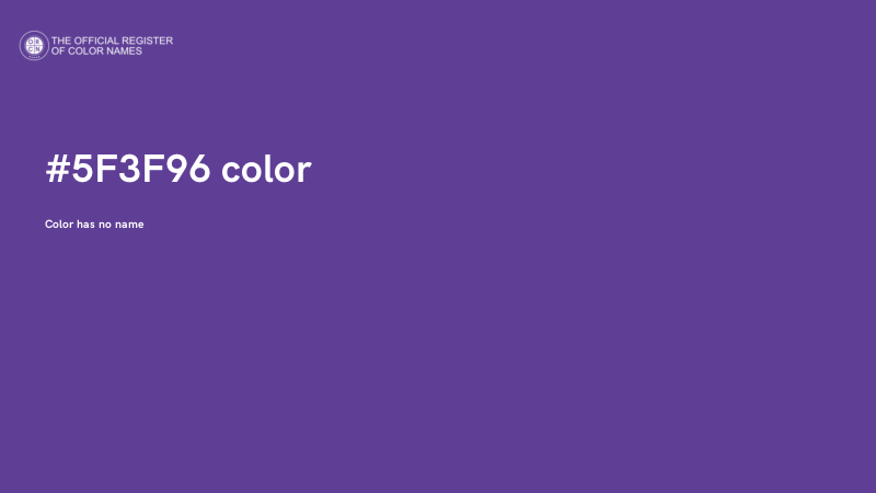 #5F3F96 color image