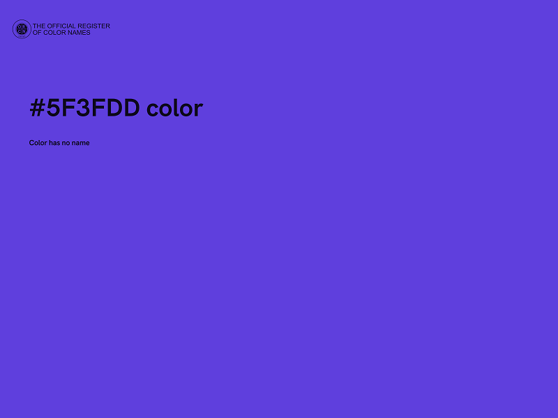 #5F3FDD color image