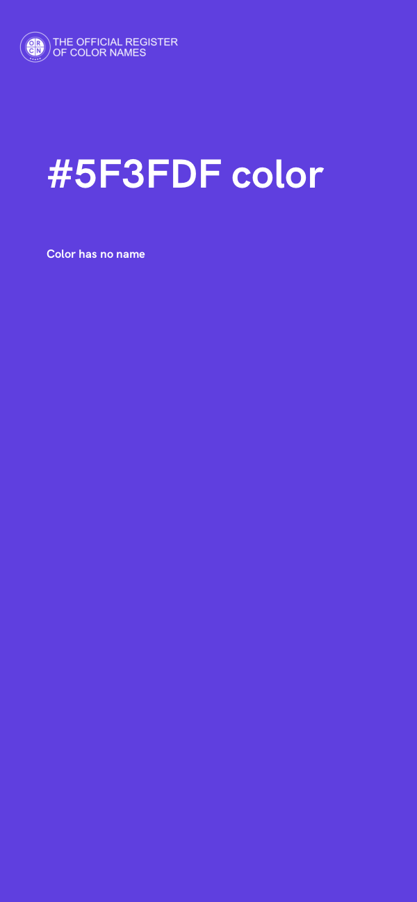 #5F3FDF color image