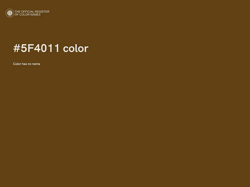 #5F4011 color image