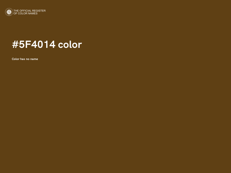 #5F4014 color image