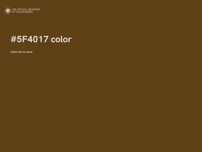 #5F4017 color image