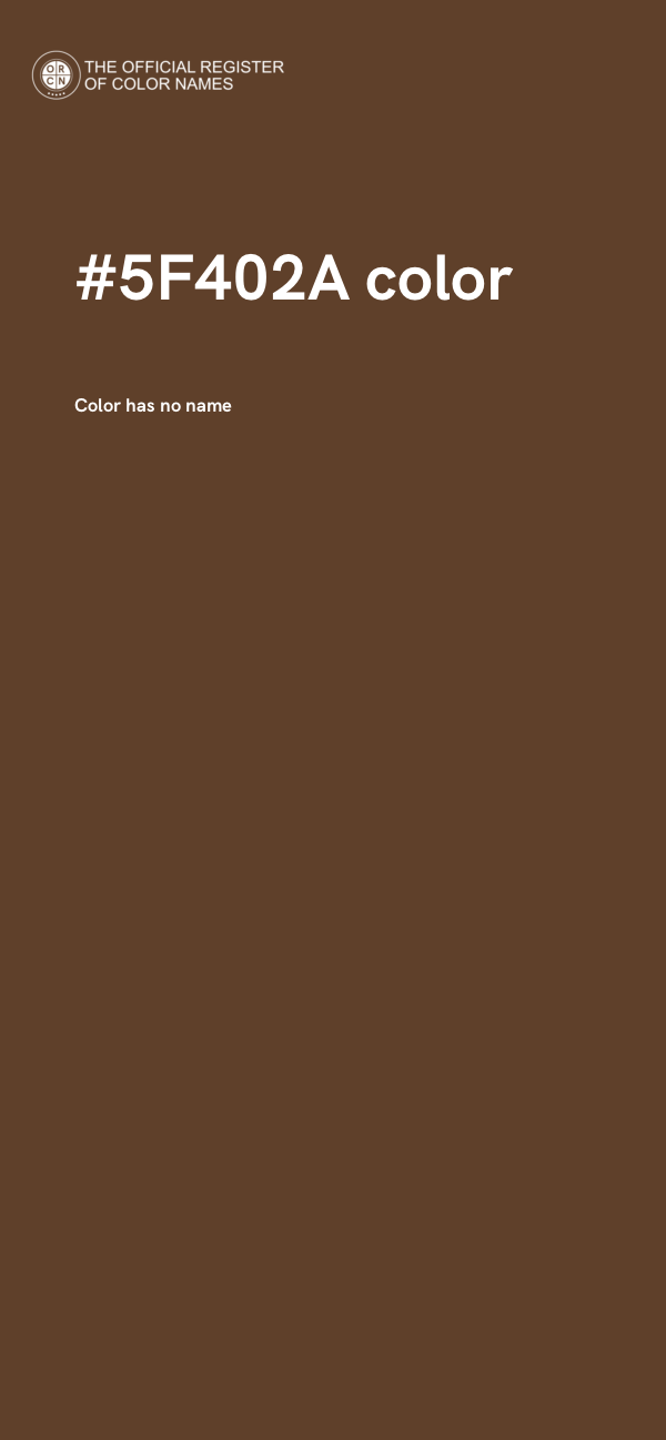 #5F402A color image