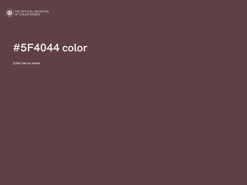 #5F4044 color image