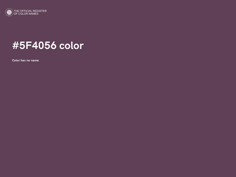 #5F4056 color image