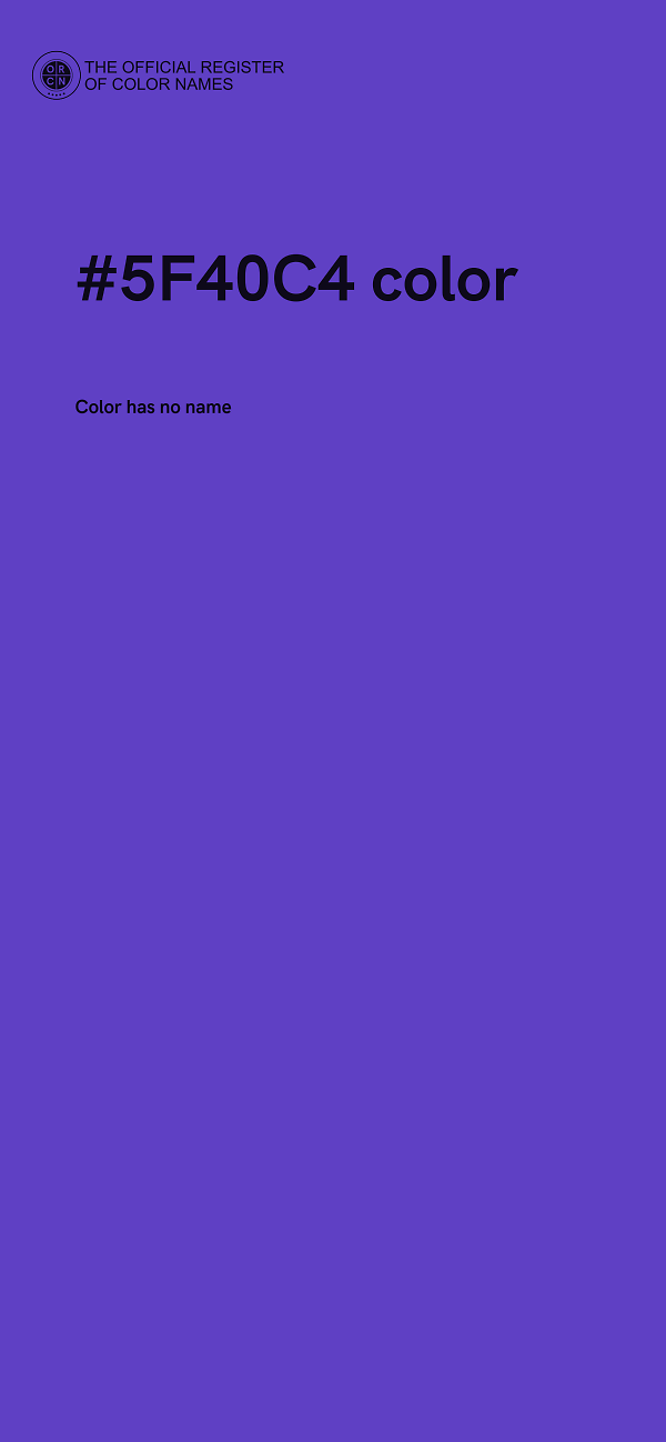 #5F40C4 color image
