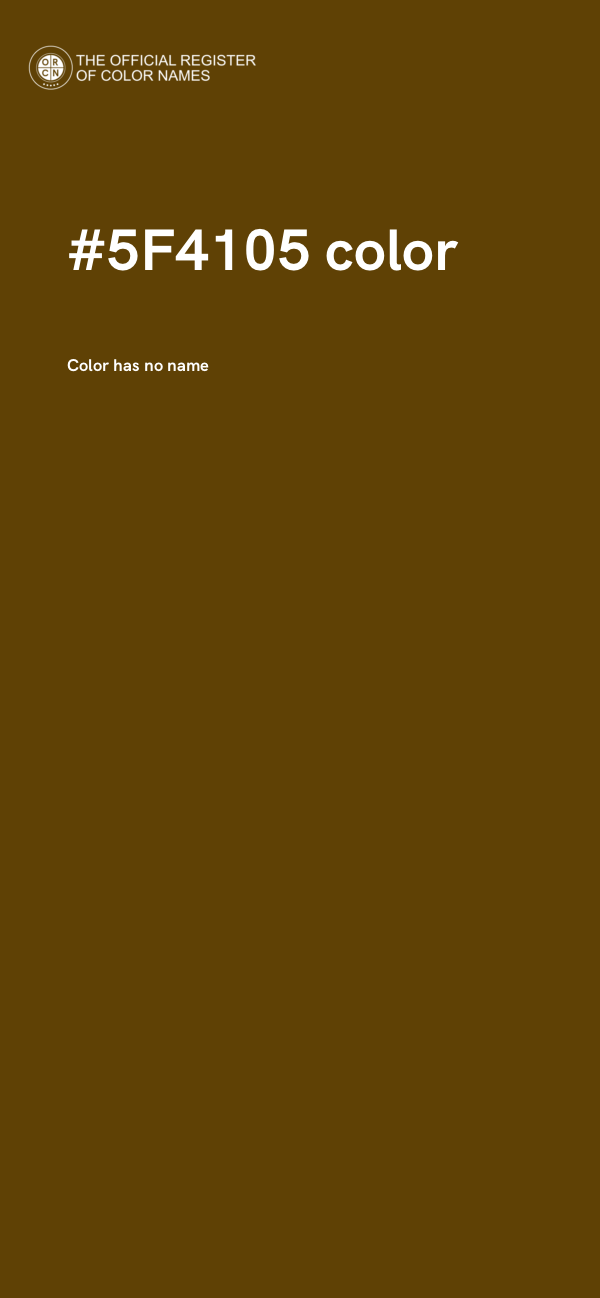 #5F4105 color image