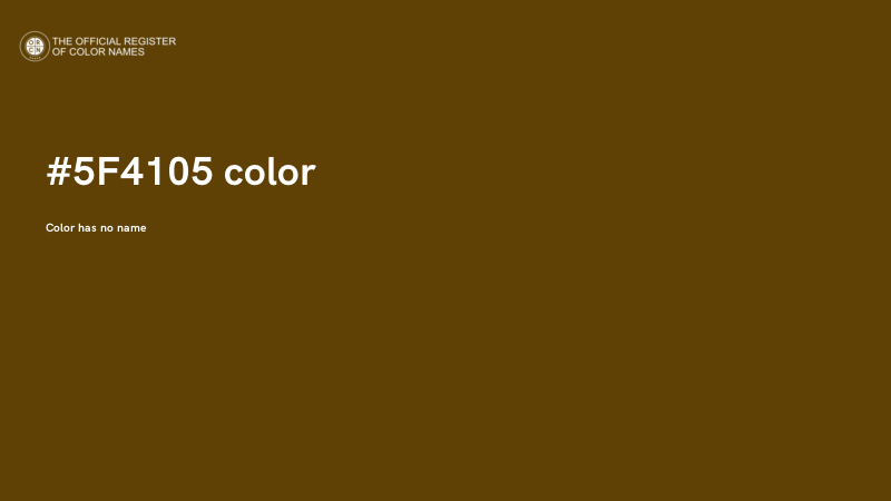 #5F4105 color image