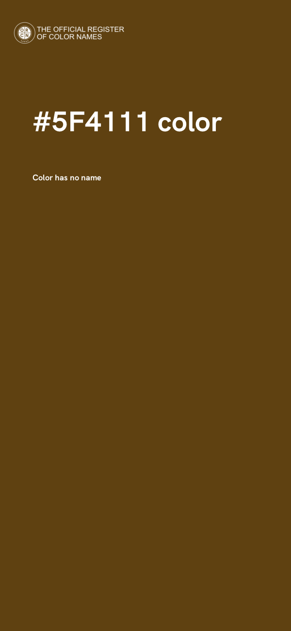 #5F4111 color image