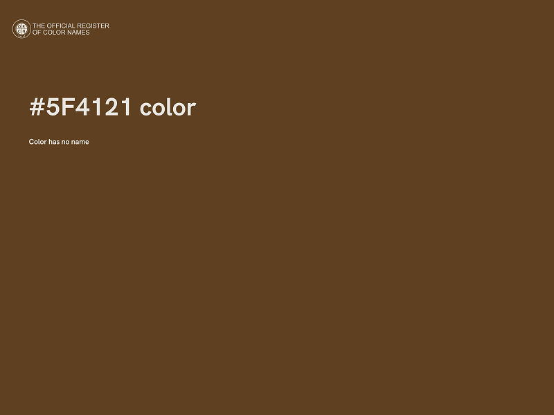 #5F4121 color image