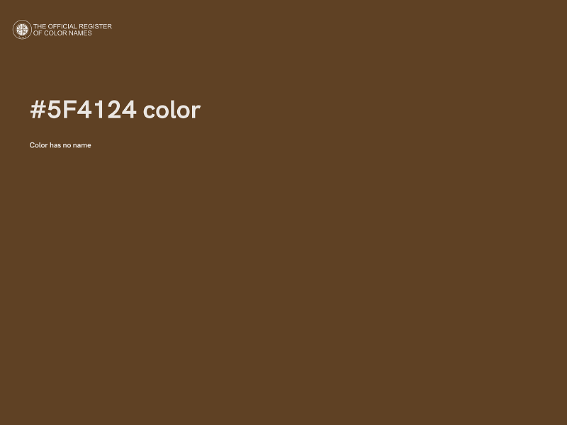 #5F4124 color image