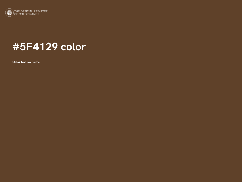 #5F4129 color image