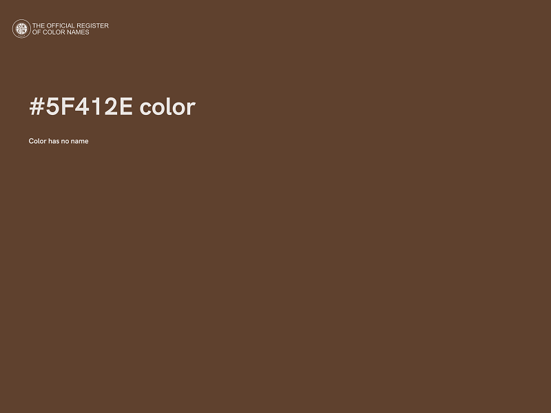 #5F412E color image