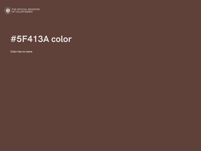 #5F413A color image