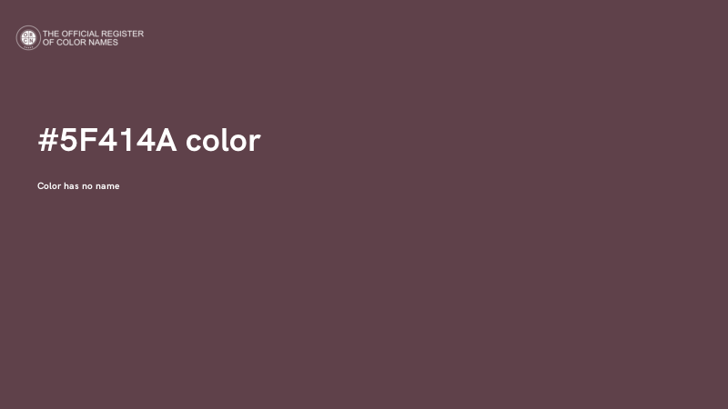 #5F414A color image