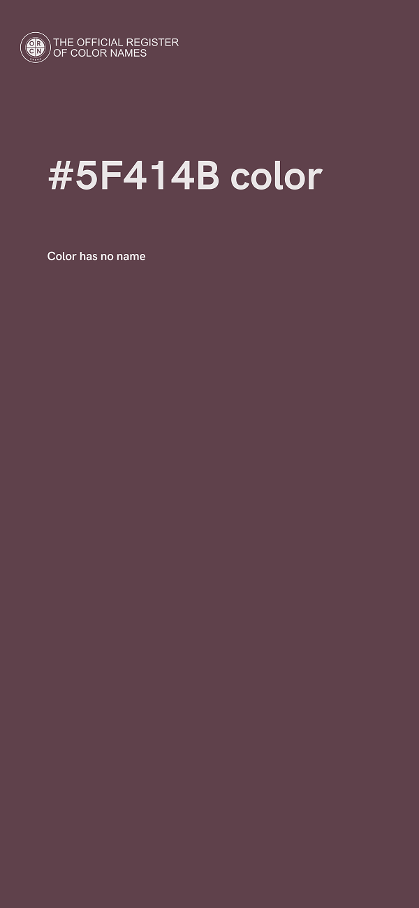 #5F414B color image