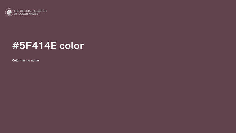 #5F414E color image
