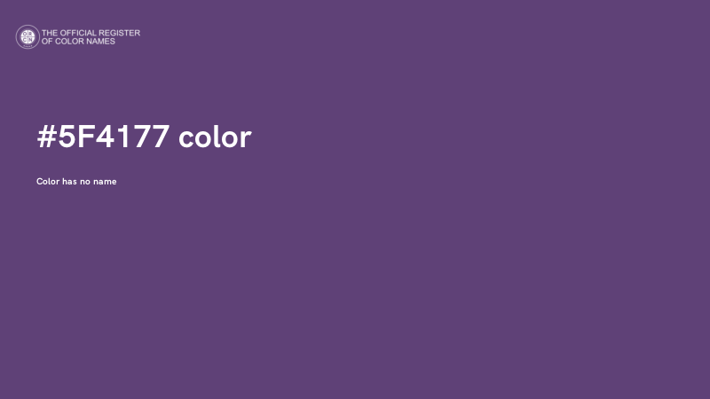 #5F4177 color image