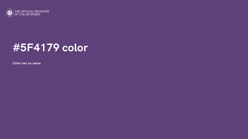 #5F4179 color image