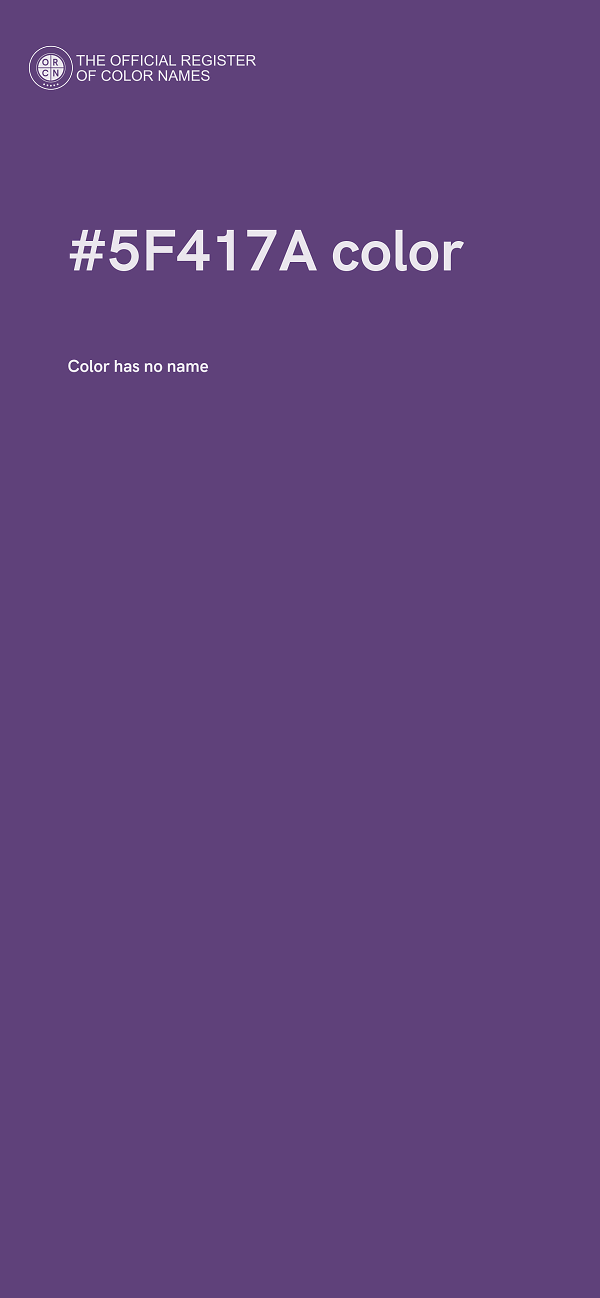 #5F417A color image