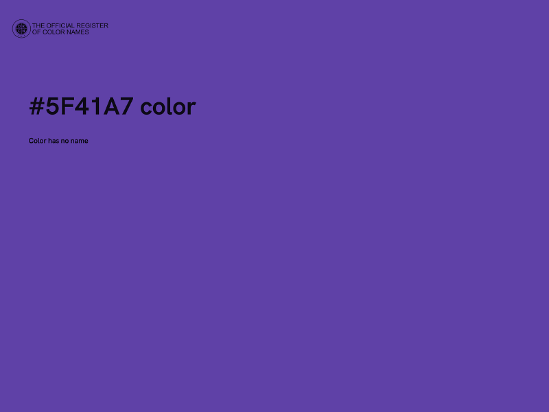 #5F41A7 color image