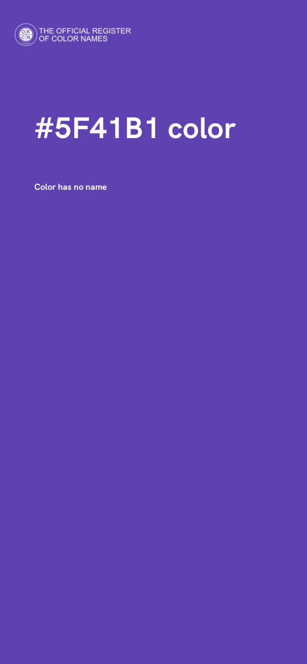 #5F41B1 color image