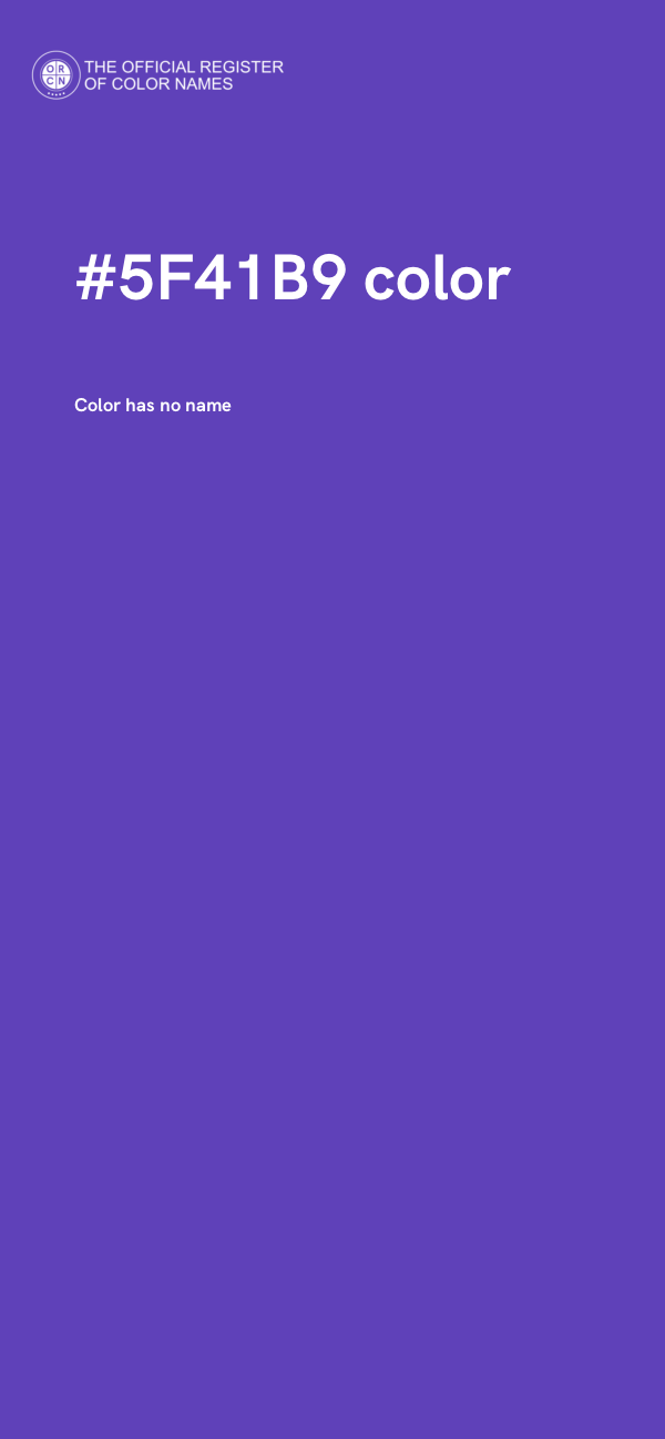 #5F41B9 color image
