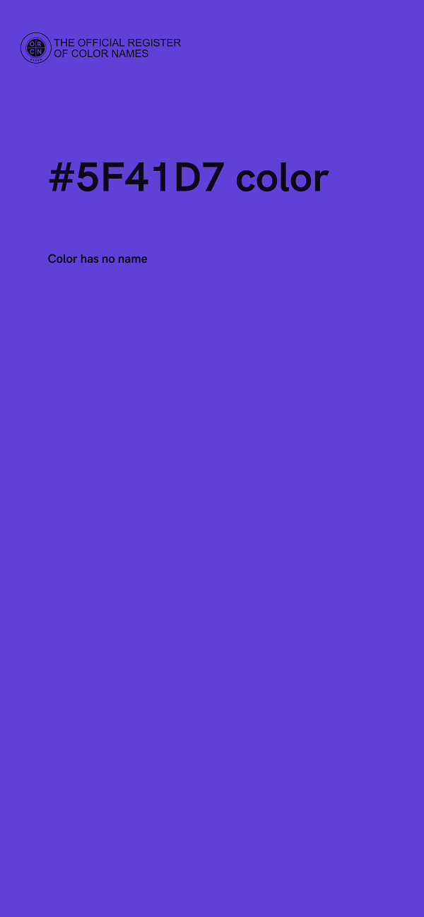 #5F41D7 color image