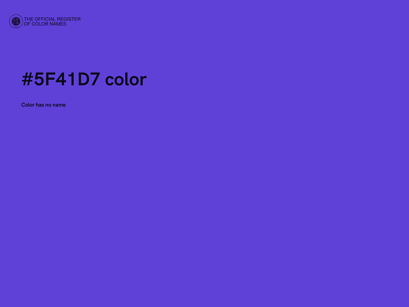 #5F41D7 color image