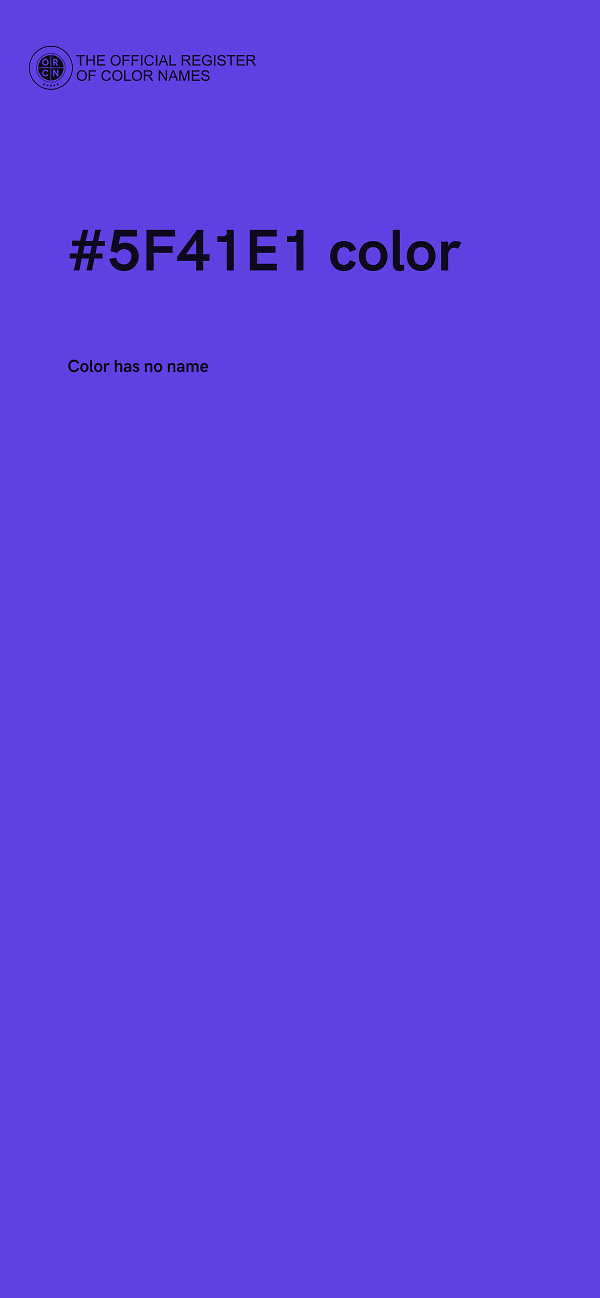 #5F41E1 color image