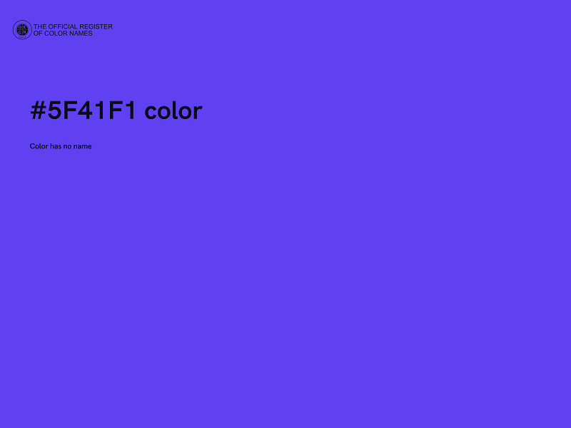 #5F41F1 color image