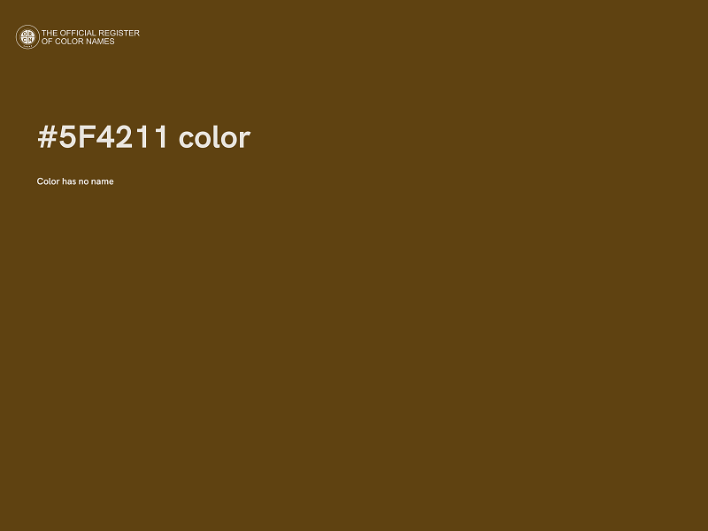 #5F4211 color image