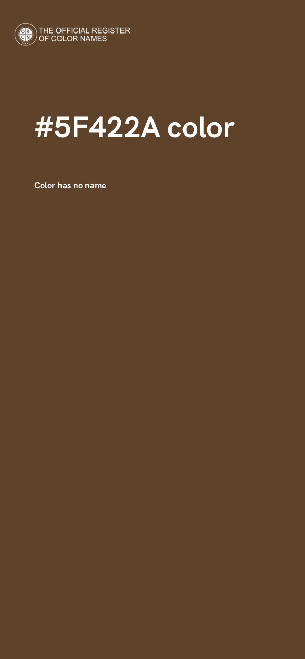 #5F422A color image