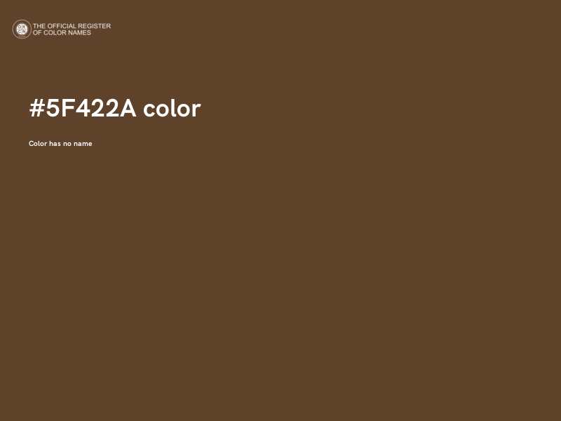 #5F422A color image