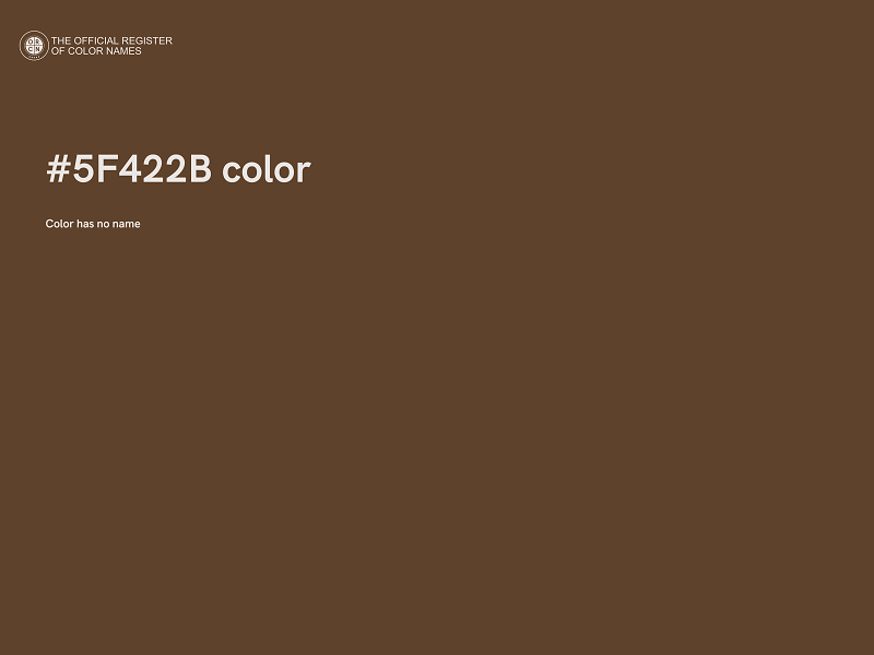 #5F422B color image