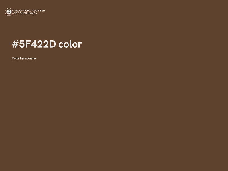 #5F422D color image