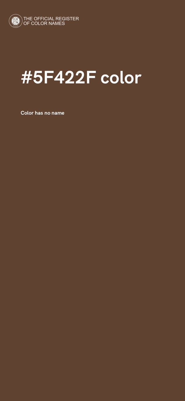 #5F422F color image