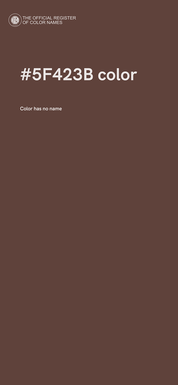 #5F423B color image