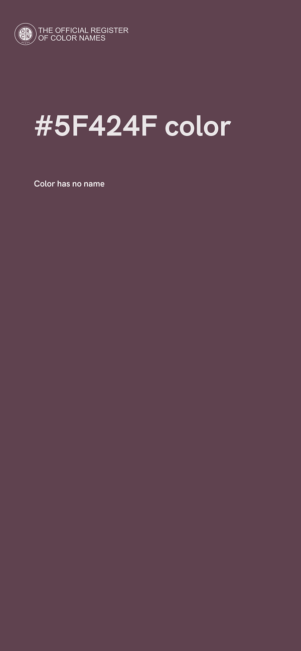 #5F424F color image