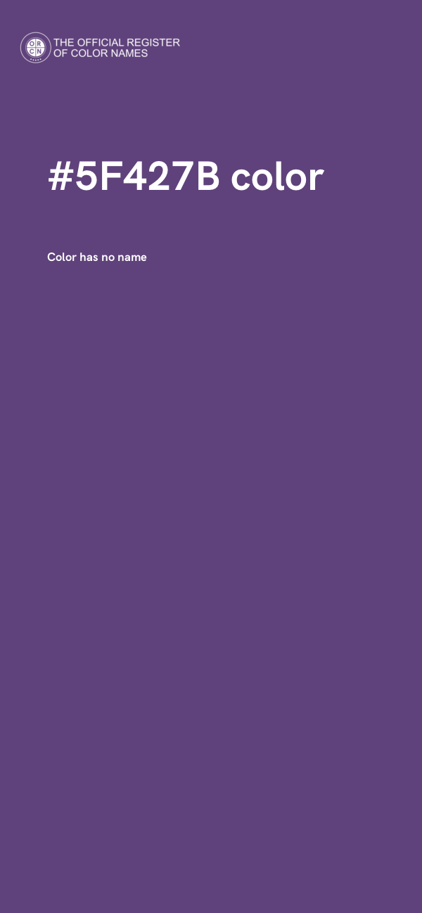 #5F427B color image