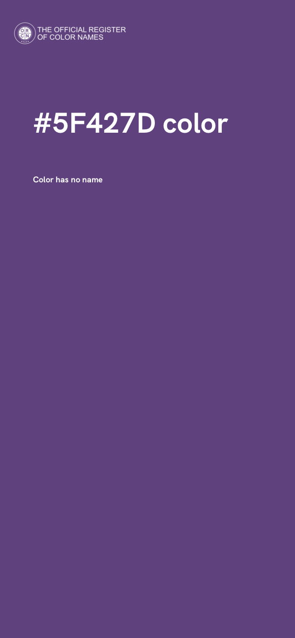 #5F427D color image