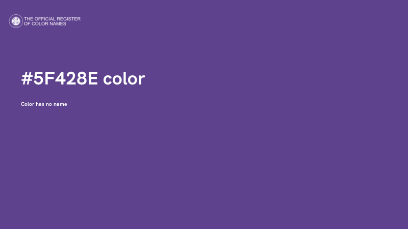#5F428E color image