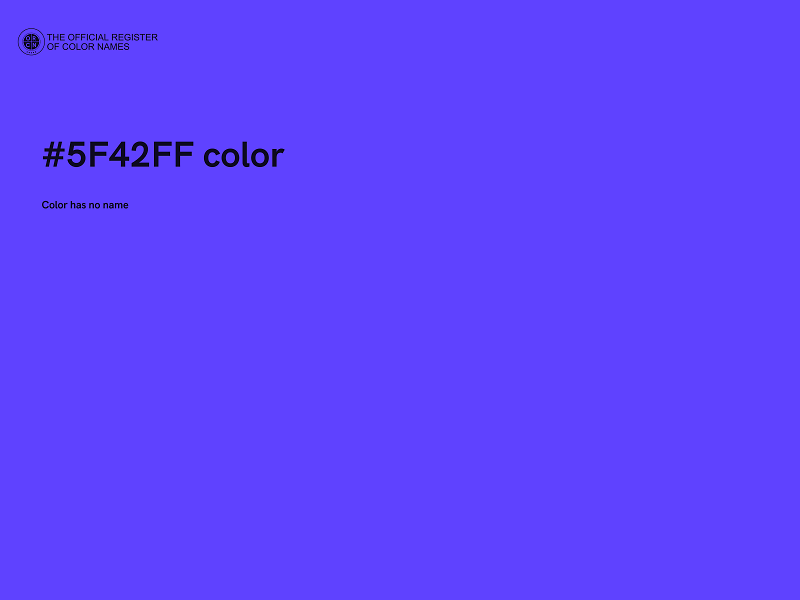 #5F42FF color image